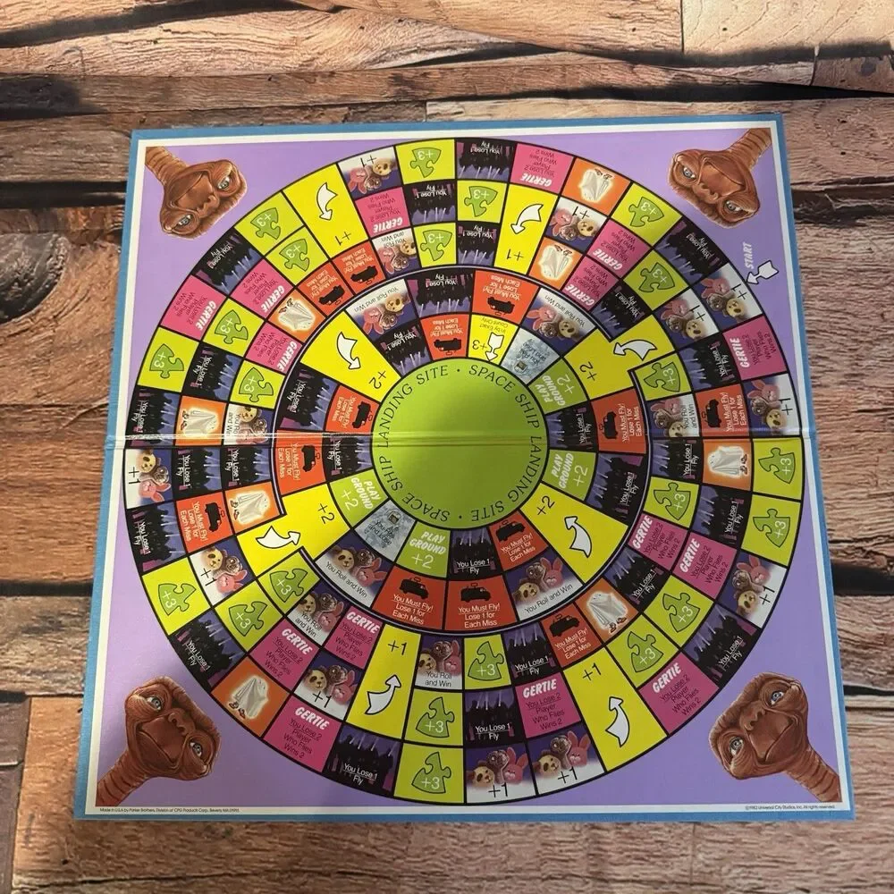 Vintage 1982 E.T. The Extra-Terrestrial Board Game Parker Brothers Complete